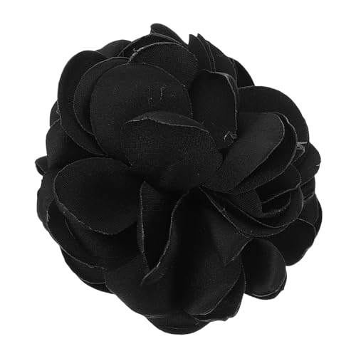 BESPORTBLE 4 Stück Vintage Rosenbrosche Brosche mit Strassnadeln Hochzeits-Corsage-Boutonniere Gast brosche vintage trachtenbrosche Rosen-Anstecknadel für Kleidung Hut Broschen Stoff Black von BESPORTBLE