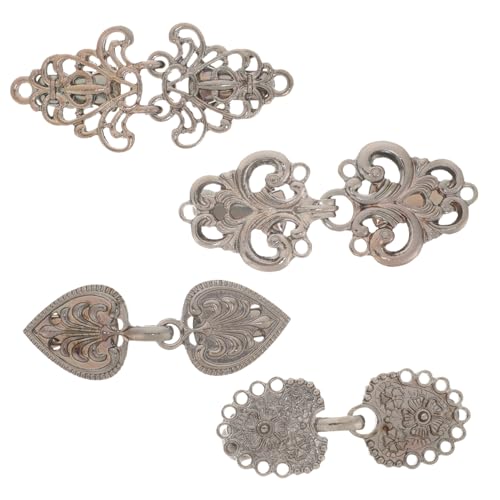 BESPORTBLE 4 Stück Vintage Strickjacken Clips aus Eleganter Cardigan Clip für Damen Vielseitig für Pullover Kleider Schals und Hemden Filigrane Brosche ohne Kleidungsschäden Modisches von BESPORTBLE