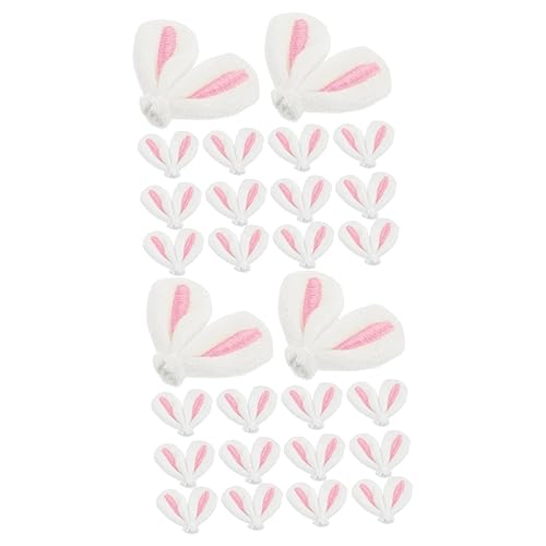 BESPORTBLE 40 Stck Teiliges Hasenohren Haarschmuck Niedliche DIY Haarclips für Mädchen Bunte Kaninchen Ohr Anhänger Vielseitige Bastel und Schmuckdekoration für Haarspangen und Accessoires von BESPORTBLE