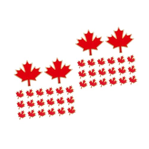 BESPORTBLE 40 Stck. Teiliges Maple Leaf Broschen aus Robustem Metall Dekorative Anstecknadeln für Kleidung Modische Herbst Broschen mit Ahornblatt Design Geeignet für Alltag und Festliche von BESPORTBLE