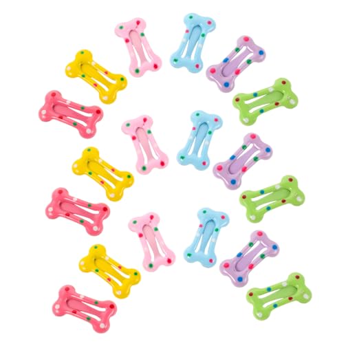 BESPORTBLE 40 Stück Haarklammern Niedlich Cartoon Knochenform Haarspangen Für Junge Mädchen Zarte Haare Babyfransen Bunte Zuckerwattenfarben Haarschmuck Für Kleinkinder Alltag Und Feiern von BESPORTBLE