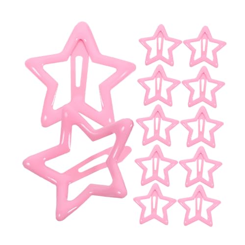 BESPORTBLE Haarspangen mit Sternmotiv 40 Stück Kawaii Haarschmuck für Mädchen Druckknopf Clips Dekorative Clips für Frauen von BESPORTBLE