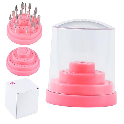 BESPORTBLE Nagelbithalter Box Mit Löchern Für Nagelbohrer Und Schleifköpfe Aufbewahrungsbox Aus Kunststoff Für Maniküre Zubehör Organizer Display Behälter von BESPORTBLE