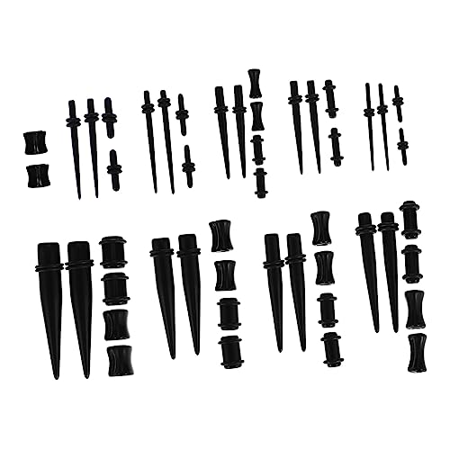BESPORTBLE 48stücke Ohrdehner-set Aus Weichem Material Einfach Anzuziehen Für Frauen Geeignet Als Ohrpiercing-schmuck Ohrstöpsel Für Alltag Mit Ohrschmuck-design von BESPORTBLE