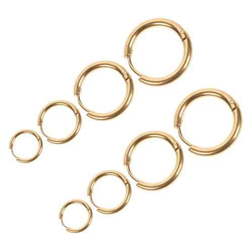 BESPORTBLE 4paare Kleine Runde Creolen Für Damen Dekorative Kreis-ohrringe Ohrschmuck Für Jeden Anlass von BESPORTBLE