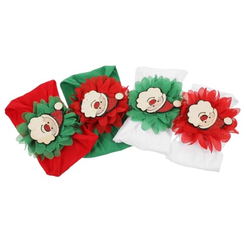 BESPORTBLE 4stücke Stirnband Weihnachten Kopfbedeckung Neugeborenen Stirnbänder Geschenkidee Weihnachtsfeier Party Zubehör Kopf Schmuck Weihnachts Kopfschmuck von BESPORTBLE