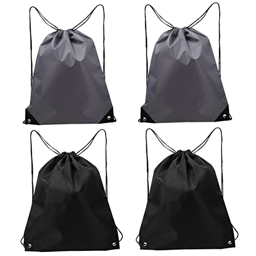 BESPORTBLE 4stücke Pack Kordelzugrucksäcke Mit Netztaschen Großes Fassungsvermögen Polyesterbeutel Für Sport Camping Reisen Schule Und Alltag von BESPORTBLE