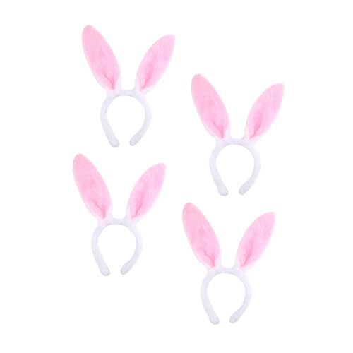 BESPORTBLE 4stücke Plüsch Kaninchen Ohren Haar Verschlüsse Festtags Party Kopfschmuck Für Mädchen Als Für Cosplay-partys Oder Geburtstagsfeiern Geeignet von BESPORTBLE