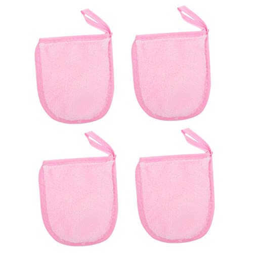BESPORTBLE 4stücke Putzhandschuhe Für Gesicht Reinigung Make-up Entferner Reinigungshandschuhe Mit Puder Schwamm Für Kosmetik Pulverreinigung Waschbar Und Wiederverwendbar von BESPORTBLE