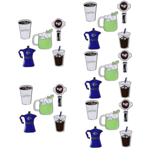 BESPORTBLE 5 Sätze Anstecknadel Für Rucksäcke Ästhetik Dekorativ Kaffee Rucksäcke Stift Kleidungsbrosche Emaille-pin-ästhetik Broschen Für Frauen Legierung 5 Stück * 5 von BESPORTBLE