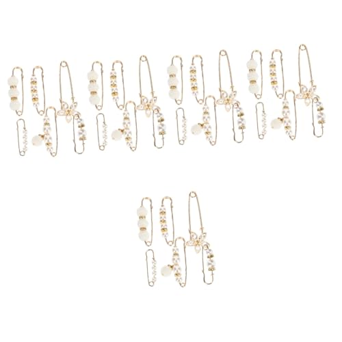 BESPORTBLE 5 Sätze Brosche Sicherheitsnadel Für Kleidungsstücke Verstellbare Jeans Rockbefestigung Dekorative Clips Für Schals Pullover Shirts Für Partys 6 Stück * 5 von BESPORTBLE