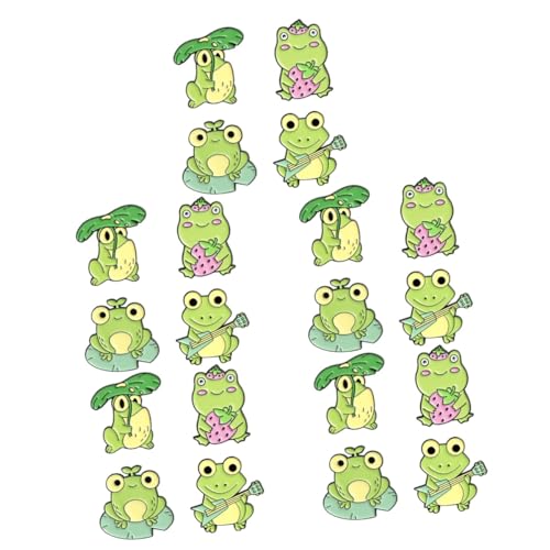 BESPORTBLE 5 Sätze Frosch Brosche Emaille Anstecknadeln Für Kleidung Nette Cartoon Tier Abzeichen Hochzeiten Partys Leicht Tragbar Stilvolle Accessoires 4 Stück * 5 von BESPORTBLE