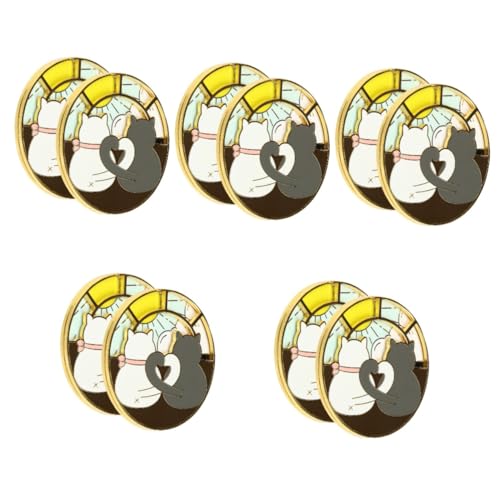 BESPORTBLE 5 Sätze Katzenbroschen Teilig Rotierende Anstecker Für Damen Lustige Kreative Accessoires Für Schals Jacken Taschen Perfektes Für Geburtstage Partys 2 Stücke * 5 BESPORTBLE 5 Sätze Katzenbroschen Teilig Rotierende Anstecker Für Damen Lustige Kreative Accessoires Für Schals Jacken Taschen Perfektes Für Geburtstage Partys 2 Stücke * 5 von BESPORTBLE