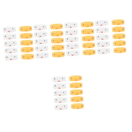 BESPORTBLE 5 Sätze Kleine Finger Ringe Frauen Schmuck Mit Gelben Weißen Küken Für Partys Täglichen Gebrauch Kreative Fingerdekorationen 10 Stück * 5 von BESPORTBLE