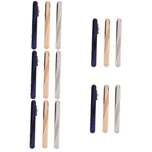 BESPORTBLE 5 Sätze Krawattenklammer-set Krawattenklammern Regulär Krawattenverschluss Geschäft Clips Hochzeit Krawattenklammer-krawattenstange Kragenstange Krawattenhalter Kupfer 3 Stück * 5 von BESPORTBLE