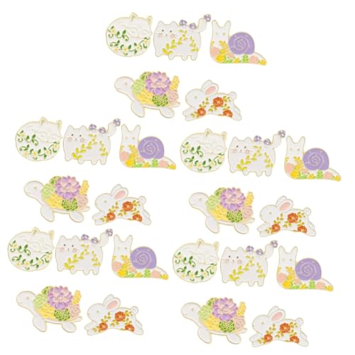 BESPORTBLE 5 Sätze Kreative Cartoon Broschen Legierung Teiliges Tiermotiv Anstecker Für Jacken Taschen Für Täglichen Gebrauch Besondere Anlässe 5 Stück * 5 von BESPORTBLE