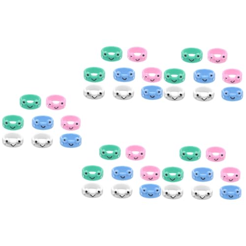 BESPORTBLE 5 Sätze Kreative Cartoon Frosch Ringe Für Frauen Teiliges Verstellbar Modischer Finger Schmuck Bezaubernd Für Styles 8 Stücke * 5 von BESPORTBLE
