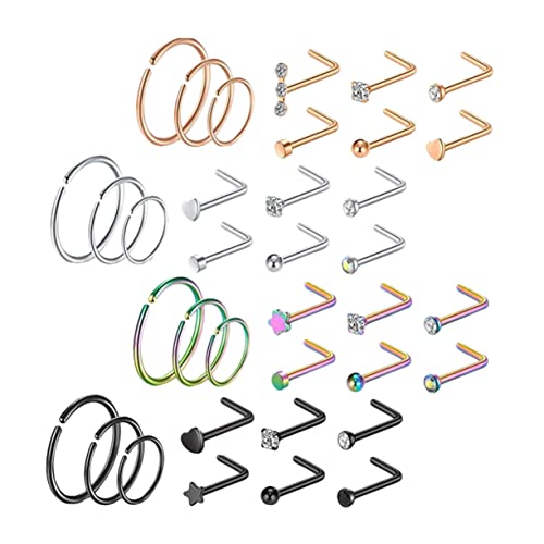 BESPORTBLE 5 Sätze Nasenpiercing für Damen Teiliges Schmuckset mit Verstellbaren Nasenringen Nasensteckern für Partys Besondere Anlässe Wie Weihnachten Geburtstage BESPORTBLE 5 Sätze Nasenpiercing für Damen Teiliges Schmuckset mit Verstellbaren Nasenringen Nasensteckern für Partys Besondere Anlässe Wie Weihnachten Geburtstage von BESPORTBLE
