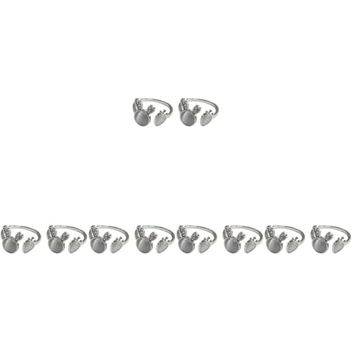 BESPORTBLE 5 Sätze Verstellbare Frauenringe Mit Karotten Kaninchenmotiv Minimalistische Finger Ringe Süßer Schmuck Für Kupferring Alltagsring 2 Stück * 5 von BESPORTBLE