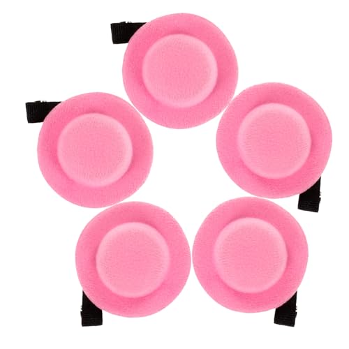 BESPORTBLE 5stücke Mini Hut Haarspangen Für Mädchen Haarschmuck Aus Metall Und Stoff Süße Haarspangen Für Party Geburtstag Und Anlässe von BESPORTBLE