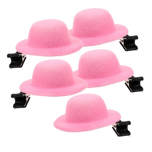 BESPORTBLE 5stücke Mini Hut Haarspange Für Mädchen Süße Haarspange Winzige Hut-haarspange Für Kleine Mädchen Für Geburtstagsfeiern Und Festivals von BESPORTBLE