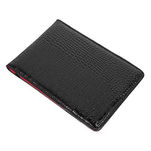 BESPORTBLE 5 Stck. Kreditbuch Lederetui kreditkartenhalter Credit Card Holder Notebook Halterung geschnk Ideen digitaler Zähler Abdeckung Integrierte Buchledertasche Kunstlederbezug Black von BESPORTBLE