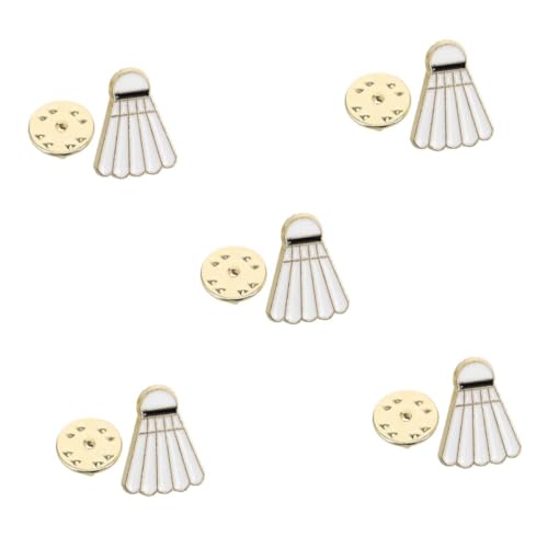 BESPORTBLE 5 Stück Badminton Brosche Cartoon Stil aus Robustem Zinklegierung Anstecknadel für Jacken Taschen Hüte Unisex Sportbrosche als für Badminton Fans von BESPORTBLE