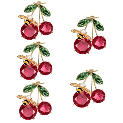BESPORTBLE 5 Stück Biene Kirschbrosch Schmuck für Frauen Stifte Emaille dekorativ Frauen-Pin Neuheit Brosche Kleiderstift Metallbrosche Stift Brosche für Frauen Kupfer BESPORTBLE 5 Stück Biene Kirschbrosch Schmuck für Frauen Stifte Emaille dekorativ Frauen-Pin Neuheit Brosche Kleiderstift Metallbrosche Stift Brosche für Frauen Kupfer von BESPORTBLE