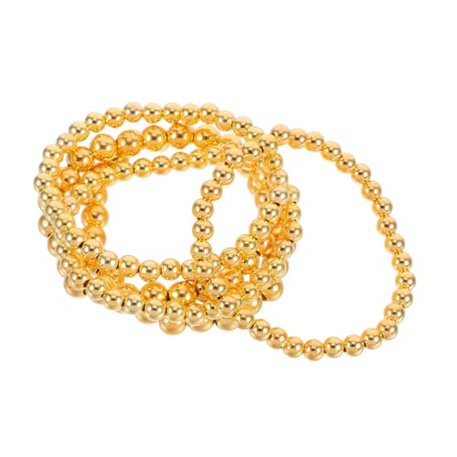 BESPORTBLE 5 Stück Boho Schmuck Armband Damen Chunky Armbänder aus Legierung und Simulierten Perlen Leichter Bohemian Stil für Party und Alltag Modische Armreifen für Frauen von BESPORTBLE