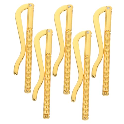 BESPORTBLE 5 Stück Geldklammer aus Metall mit Federspannung Robuste Langlebige Ersatz-geldscheinklammer für Herren Passend als Einlage für Bifold-geldbörsen und Kartenhalter von BESPORTBLE