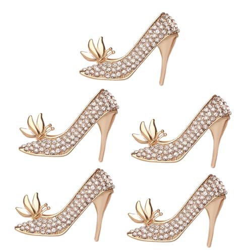 BESPORTBLE 5 Stück Hochzeit Brosche Anstecknadel High Heel Pin für Outfits Stilvolle Accessoires für Besondere Anlässe Hochzeiten Jubiläen von BESPORTBLE