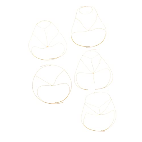 BESPORTBLE 5stücke Taillenkette Aus Hochwertigem Material Strand-taillenkette Für Kleid Kreative Körper Kette Taillenanhängerkette Zufälliger Stil Für Tanzveranstaltungen von BESPORTBLE