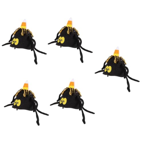 BESPORTBLE 5 Stück Kostümhut Schrägstrich Halloween-accessoires Party Halloween-spinnenhut Kopfbedeckung Halloween -kostüm Cosplay Für Mini Erwachsene Drucken Vorabend Elf Hut- Stoff von BESPORTBLE