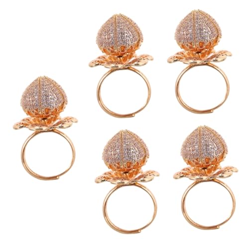 BESPORTBLE 5 Stück Rosenring frauen schmuck Ringschmuck Frauen Fingerring Einstellbarer offener Ring Mode offener Ring Modering Schmuck Haoshi Golden BESPORTBLE 5 Stück Rosenring frauen schmuck Ringschmuck Frauen Fingerring Einstellbarer offener Ring Mode offener Ring Modering Schmuck Haoshi Golden von BESPORTBLE