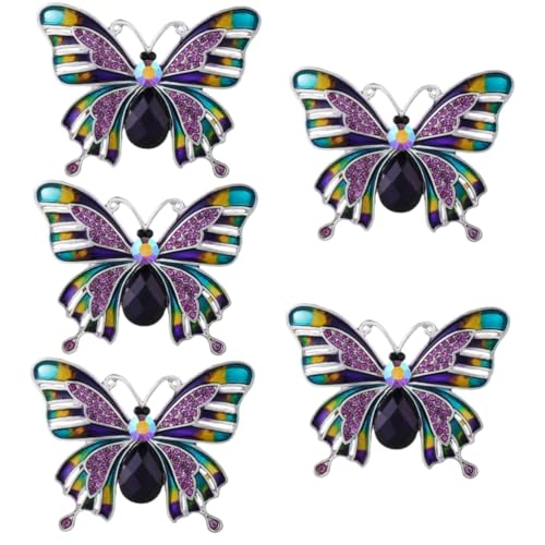 BESPORTBLE 5 Stück Schmetterlingsbrosche für Frauen Stilvolle Anstecknadel für Schals Taschen Modeaccessoires für Besondere Anlässe von BESPORTBLE