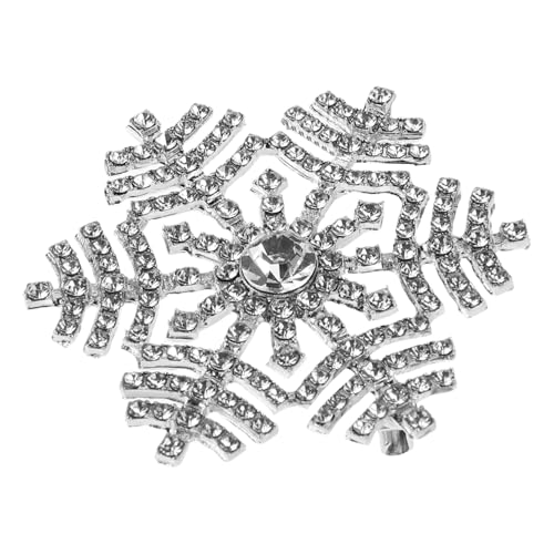 BESPORTBLE 5 Stück Schneeflocken Brosche mit Funkelnden Strasssteinen Vintage Anstecknadel Hochwertiger Legierung Schmuck Dekoration für Hochzeit Geburtstag und Kleidung von BESPORTBLE
