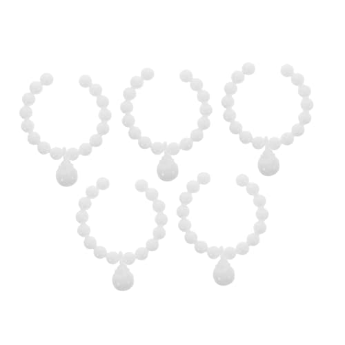 BESPORTBLE 5 Stück Teiliges Puppenaccessoires Imitationsperlen Halskette für Rollenspiele Eleganter Schmuck für Puppen im Miniaturformat Kreatives und Stilvolle Looks von BESPORTBLE