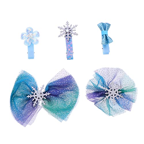 BESPORTBLE 5 Stück Teiliges Set Haarschmuck mit Bowknot Haarspangen Haargummis Haaraccessoires für Geburtstage Weihnachten Besondere Anlässe von BESPORTBLE
