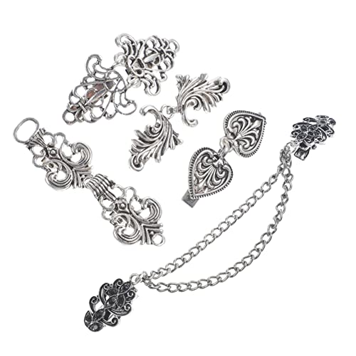 BESPORTBLE 5 Stück Teiliges Vintage Cardigan Clips Strickjacken Kragen Verschlüsse Kreative Umhang Clips für Damen Vielseitig für Pullover Kleider Schals und Hemden Geeignet von BESPORTBLE