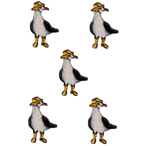 BESPORTBLE 5 Stück Tierbrosche Vogel Niedliche Anstecknadeln Für Rucksäcke Tier Anstecknadel Metallbrosche Anstecknadel Ästhetische Hüte Anstecknadel Dekorative Brosche Kleidungsbrosche von BESPORTBLE