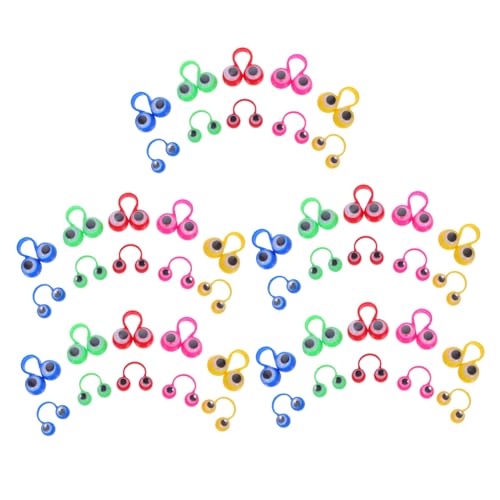 BESPORTBLE 50 Stück Augenringe Fingerpuppen Kreatives für Mitgebsel für Partys Halloween und Reisen Fördert die Hand Augen Koordination und Gruppenspiele von BESPORTBLE