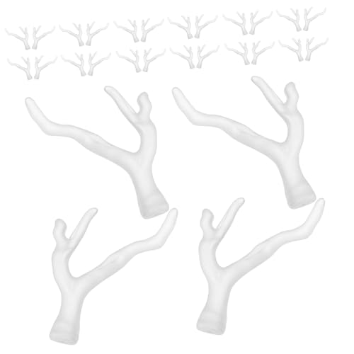 BESPORTBLE 50 Stück Teiliges Transparente Hirschgeweihe Weihnachtsbasteln Dekorative DIY Haaraccessoires für Erwachsene Festliche Rentiergeweih Bastelmaterialien für Kreative Kopfstücke von BESPORTBLE