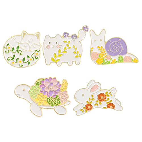 BESPORTBLE 5stücke Cartoon-broschen Brosche Pin Dekorative Broschen Für Damen Anstecker-schmuck Emaille-anstecker Für Jacken Mantelbrosche Broschennadel von BESPORTBLE
