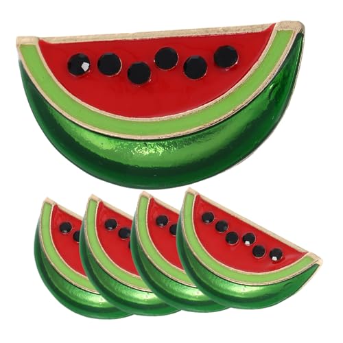BESPORTBLE 5stücke Wassermelonen-anstecknadel Cartoon-brosche Wassermelonen-brosche Clip Für Strickjacken Kleidern Schals Damen Herren von BESPORTBLE