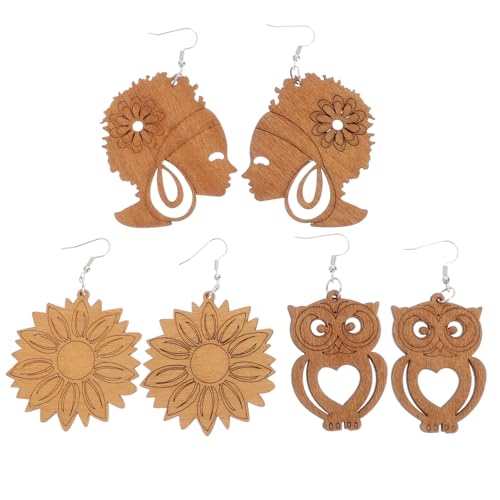 BESPORTBLE 6 Paare Holz Ohrringe für Damen Stilvolle Leichte Ohrringe mit Einzigartigem Geometrischem Design Täglichen Gebrauch Besondere Anlässe BESPORTBLE 6 Paare Holz Ohrringe für Damen Stilvolle Leichte Ohrringe mit Einzigartigem Geometrischem Design Täglichen Gebrauch Besondere Anlässe von BESPORTBLE