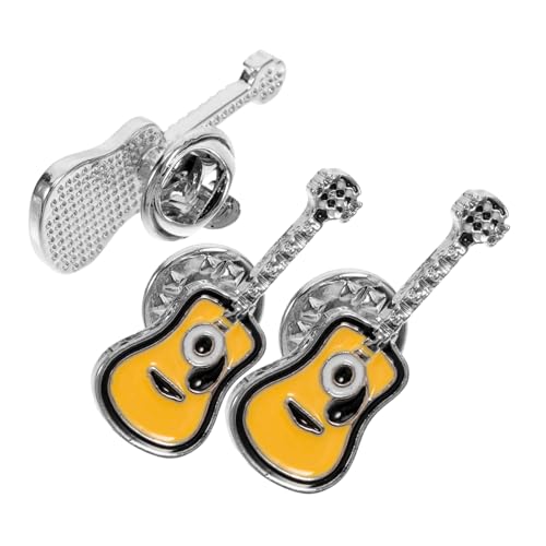 BESPORTBLE 6 Stck Teiliges Retro Gitarren Broschen Emaillierte Anstecknadeln im Punk Stil Vintage Gitarren Pins für Kleidung Taschen und Langlebiges Design von BESPORTBLE