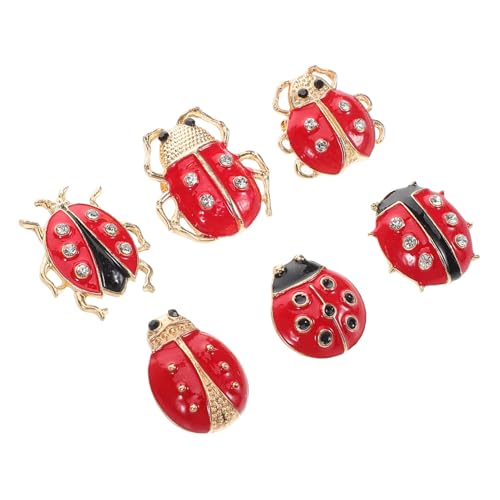 BESPORTBLE 6 Stück Emaille Broschen für Damen Lustige Insekten Anstecknadeln mit Akzenten Accessoires für Rucksäcke Bekleidung von BESPORTBLE