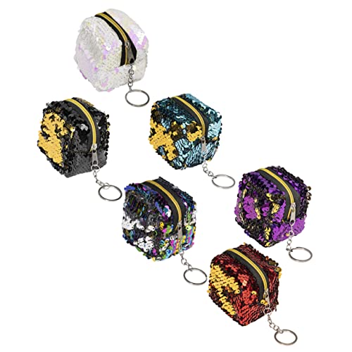 BESPORTBLE 6 Stück Geldbörse vielseitige Wechseltasche Mini Geldbeutel Reißverschlusstasche Damen aufbewahrungssack Storage Pockets travel Wallet kleine Veränderungspanne Münzbeutel Stoff von BESPORTBLE