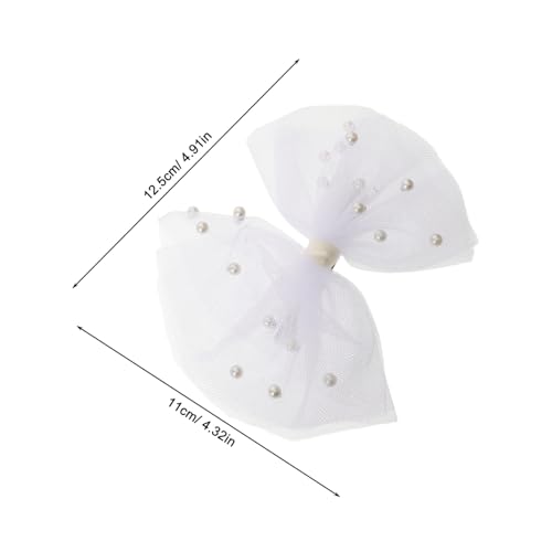 BESPORTBLE 6 Stück Haarspangen Schleife aus Weichem Tüll Gauze Funkelnde mit Schleifenmotiv für Mädchen Vielseitiger Haarschmuck für Junge Mädchen und Kleinkinder zu Party und Alltag von BESPORTBLE