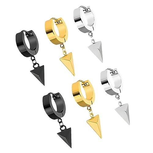 BESPORTBLE 6 Stück Personalisierte Hip Hop Ohrstecker Stahlohrringe Trendige Spike Ohrringe Für Frauen Baumelnde Creolen Punk Mode Baumelnde Hip Hop Straßenohrringe Ohrringe Im Hip Hop von BESPORTBLE